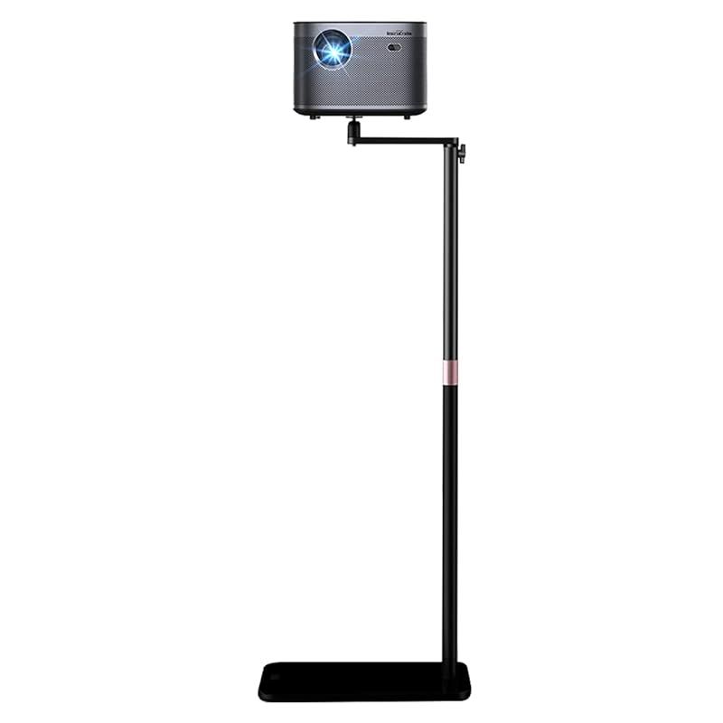 Hitata プロジェクター スタンド 壁寄せ回転型 プロジェクター 台 伸縮型 40-120cm高さ調整 金属構造 しっかり安定性 収納便利 省スペース 天井投影 汎用 プロジェクターフロアスタンド 1