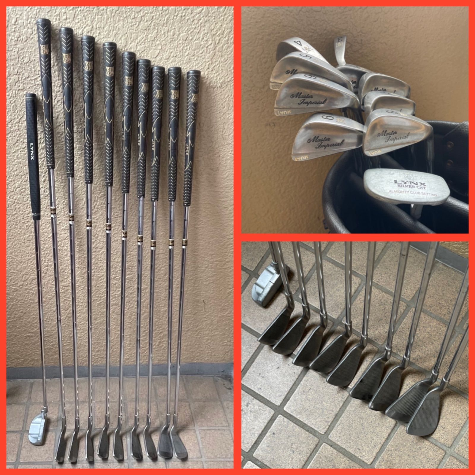 57-1910-4 再入荷 み アイアンセット LYNX Master Imperial 名器 オリジナルスチールシャフト Rフレックス 操作性の良いやさしいアイアンです 一世風靡したMaster モデルの上位モデル