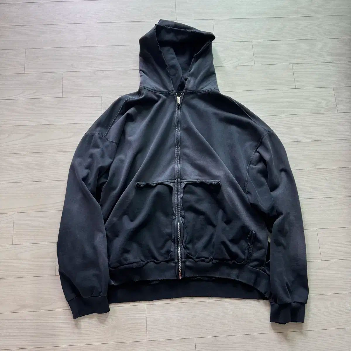 BALENCIAGA バレンシアガ テープ タイプ ラージ フィット フード ジップアップ M