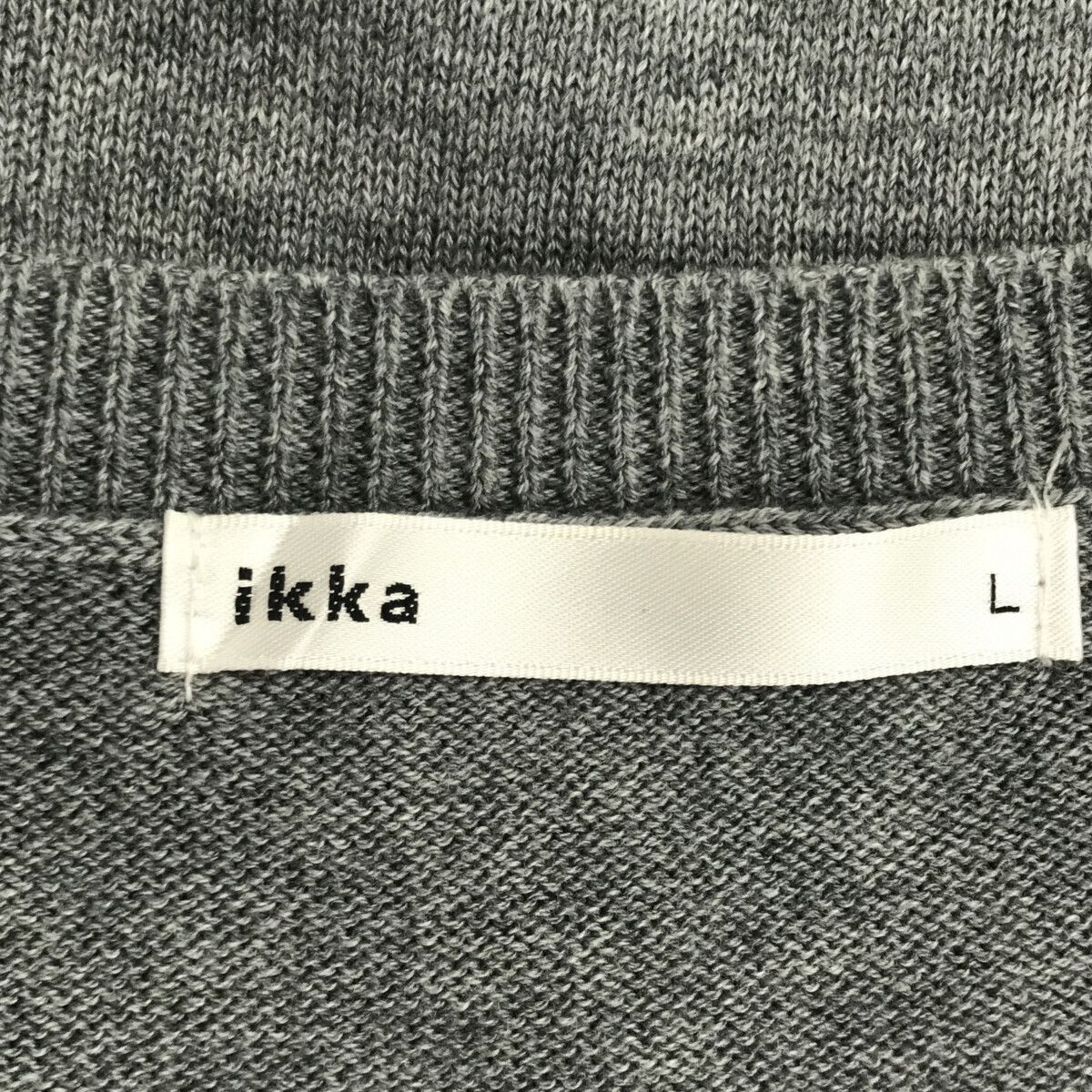 ☆極美品☆ ikka イッカ トップス ブラウス 重ね着風 ニットベスト