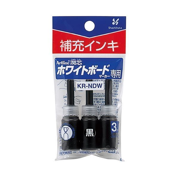 まとめ シヤチハタアートライン潤芯ホワイトボードマーカー用補充インキ 黒 72114 1パック 3本 ×50セット