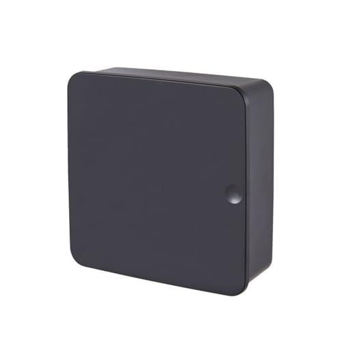 170*170*58mm_ブラック マグネット 鍵いれ 保管ボックス 鍵の紛失防止に 2段式 5本収納 貼り付け式です 鍵収納 鍵管理 オフィス 家庭 壁掛け 玄関 エントランス 鍵 印鑑 収納 3種類の取り付け方式