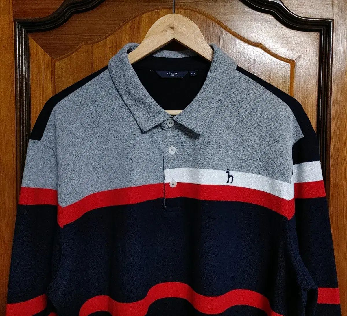 ヘーゲス ゴルフ ポロ シャツ 2XL 115 ネイビー グレー Tシャツ トレーナー ムシンサ