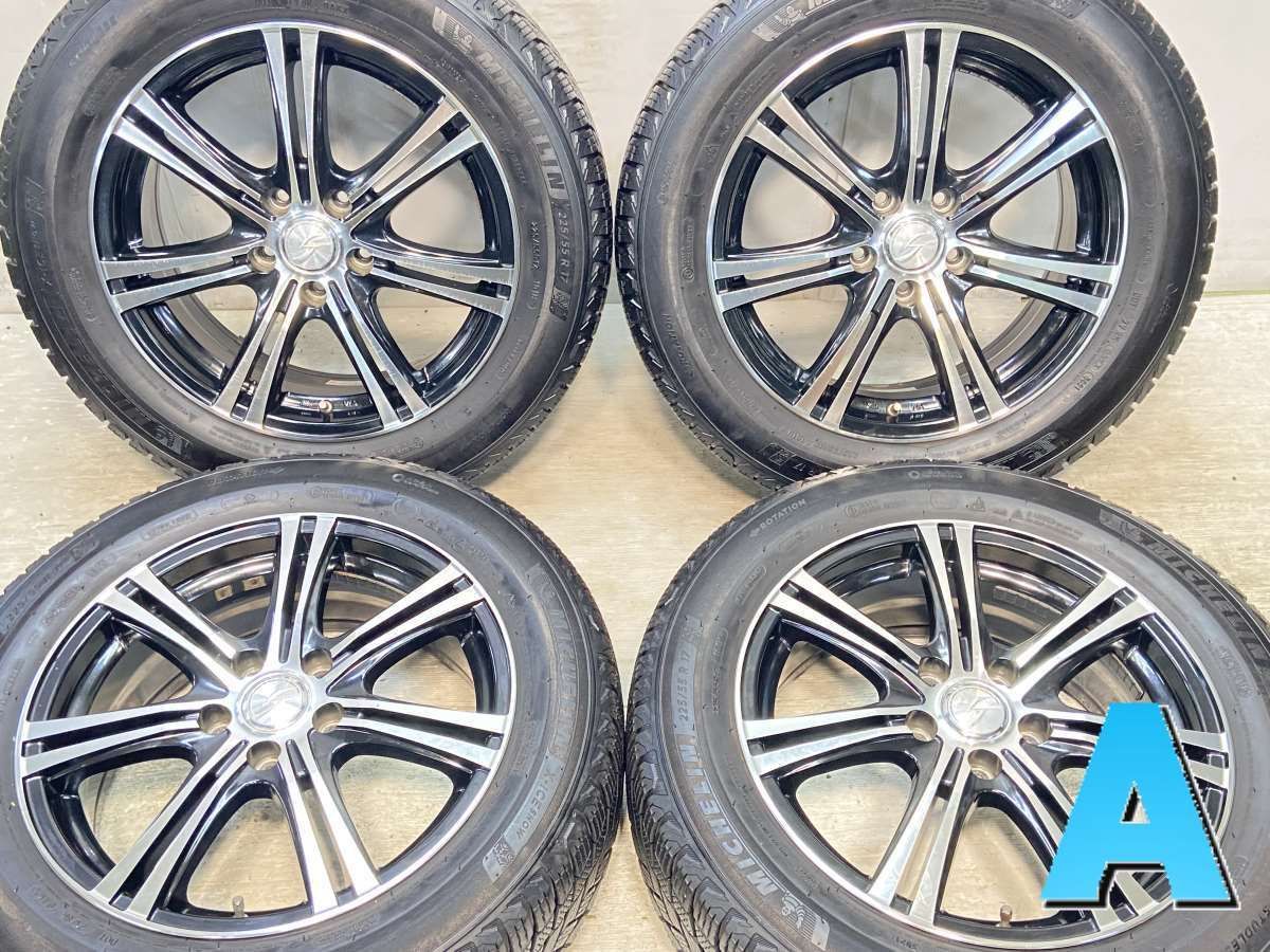 225/55R17 ミシュラン X-ICEスノー STRANGER 17x7.0 48 114.3-5穴 中古タイヤ スタッドレスタイヤ  ホイールセット 4本セット w17240527007 - メルカリ