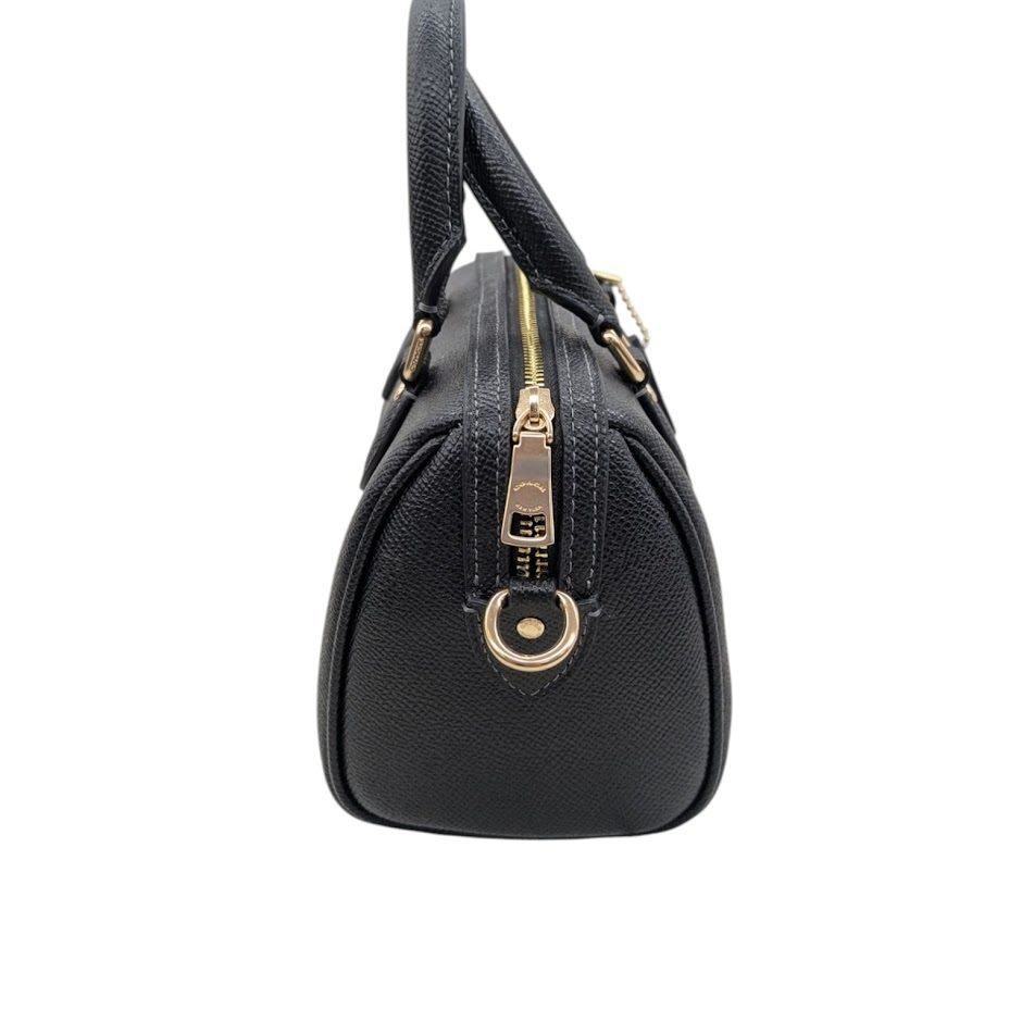 美品 COACH コーチ クロスグレインレザー ミニローアン クロス
