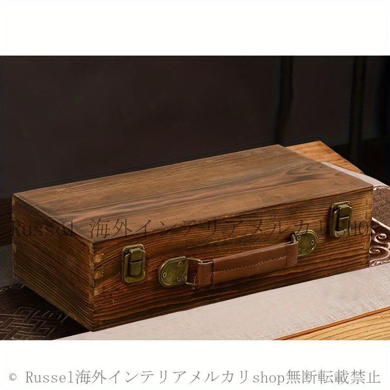 木製 収納ケース 収納箱 ヴィンテージ アンティーク 古家具 トランク