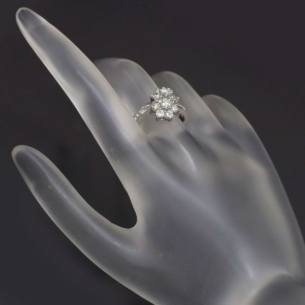 超特価激安の商品をすべて ダイヤモンド Pt900 リング メルカリ - フラワー 1.51ct アクセサリー