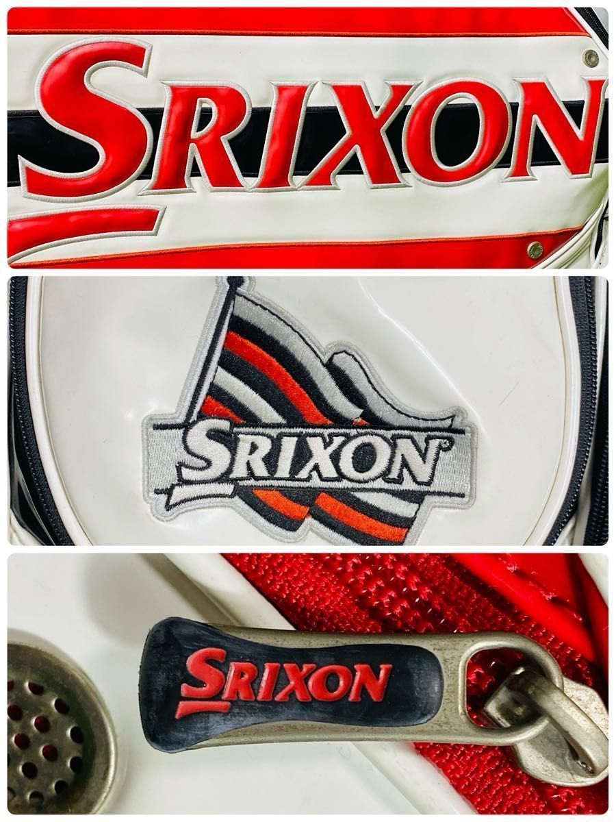 【希少レア】スリクソン ガオモンスター カート式 キャディバッグ エナメル素材 希少】スリクソン ガオモンスター キャディバッグ エナメル 3点