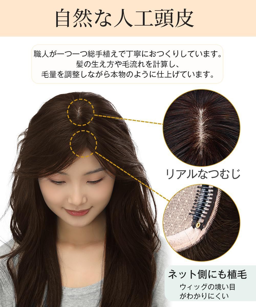 人毛 部分ウィッグ