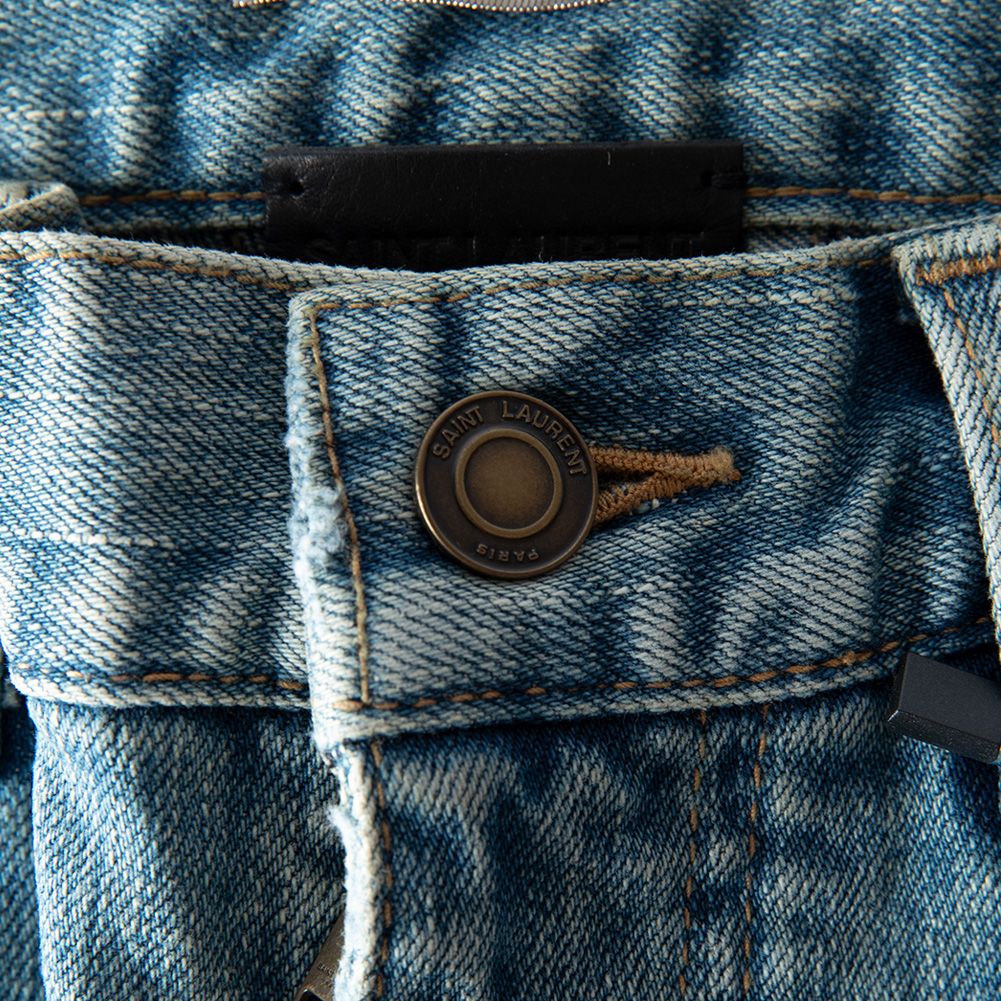 SAINT LAURENT YSL サンローラン デストロイ クラッシュ 加工デニム
