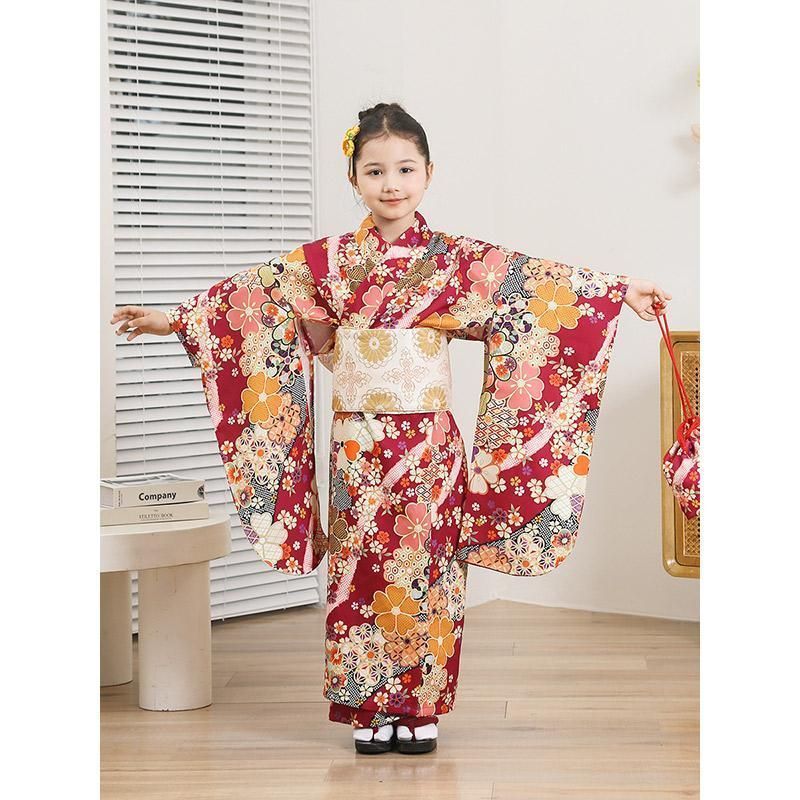 七五三 7歳祝い着用 子ども着物 七五三 7歳 四つ身着物フルセット ブランド Shikibu Roman 式部