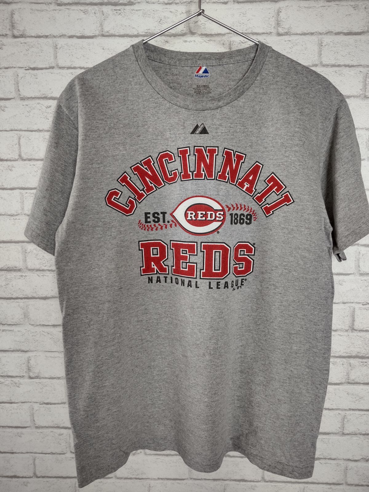 M ／US古着／Ｔシャツ／MAJESTIC／MLB／シンシナティ・レッズ／CINCINNATI REDS／メジャーリーグ