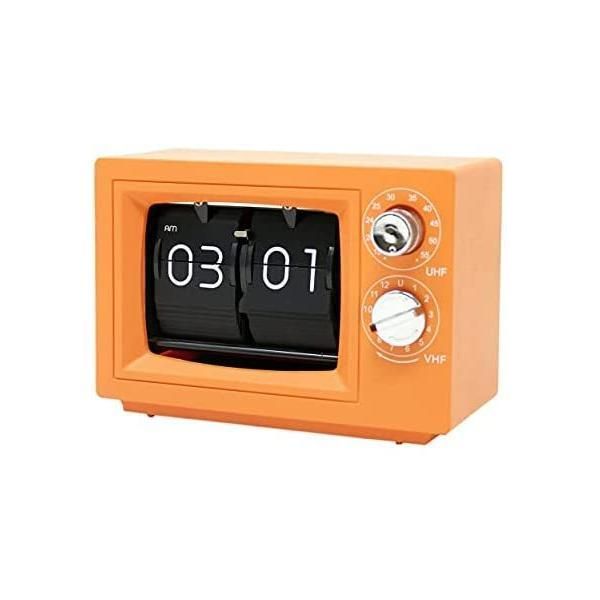 WINTECH フリップクロック（パタパタ時計）オレンジ FPC-7 OR