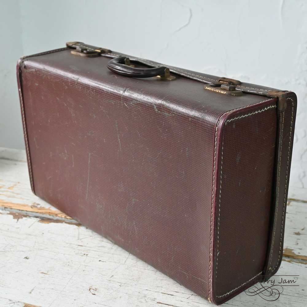 L3612-99-10 英国アンティーク トランク レザー 収納 かばん イギリス