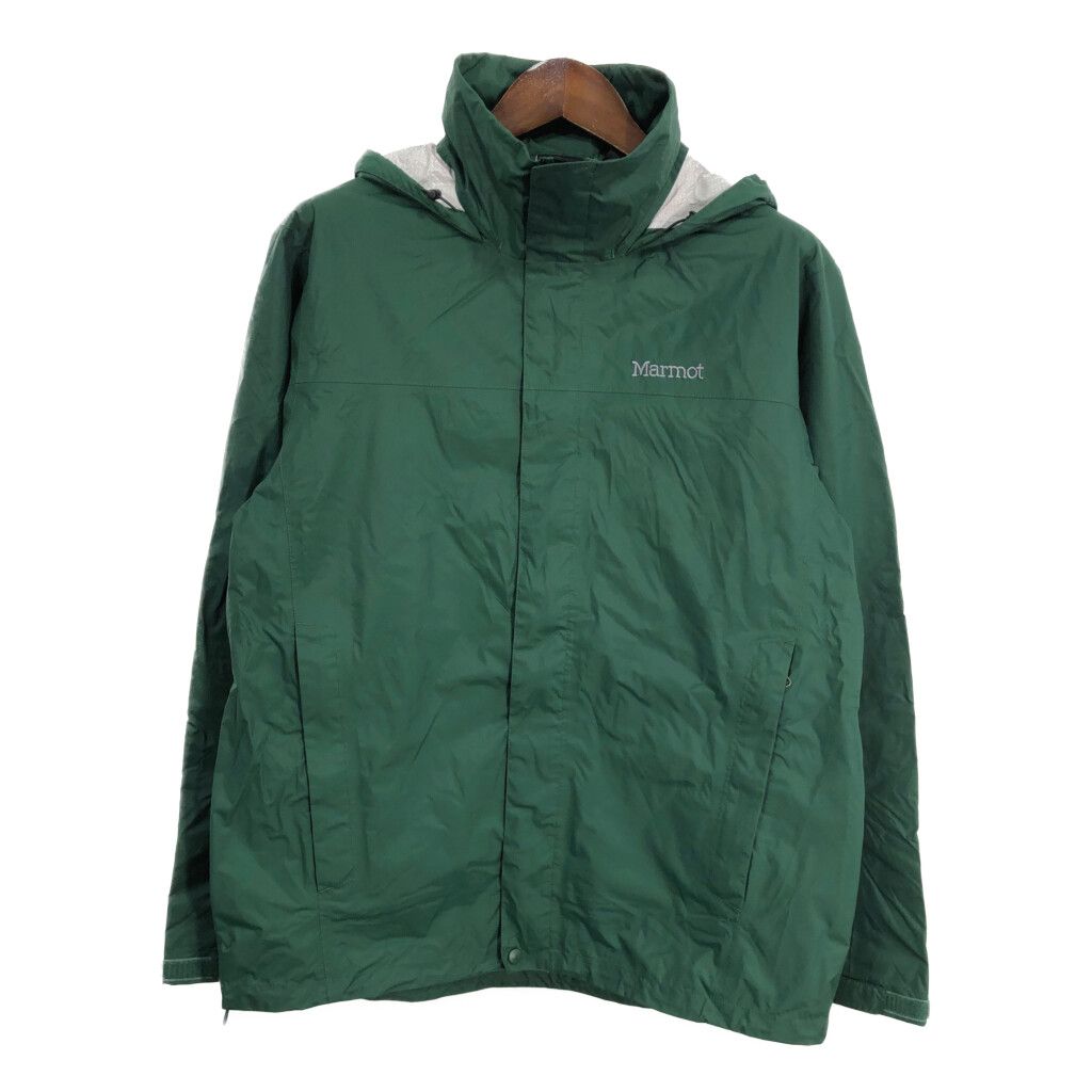 MARMOT マーモット マウンテンパーカー アウトドア グリーン (メンズ L) 中古 古着 S5734
