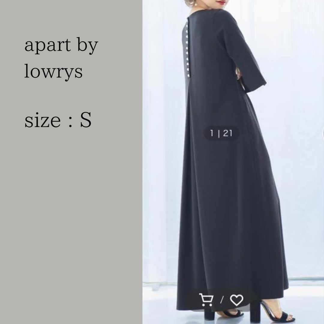 apart by lowrys 田中亜希子さんコラボ ボタンタックワンピース