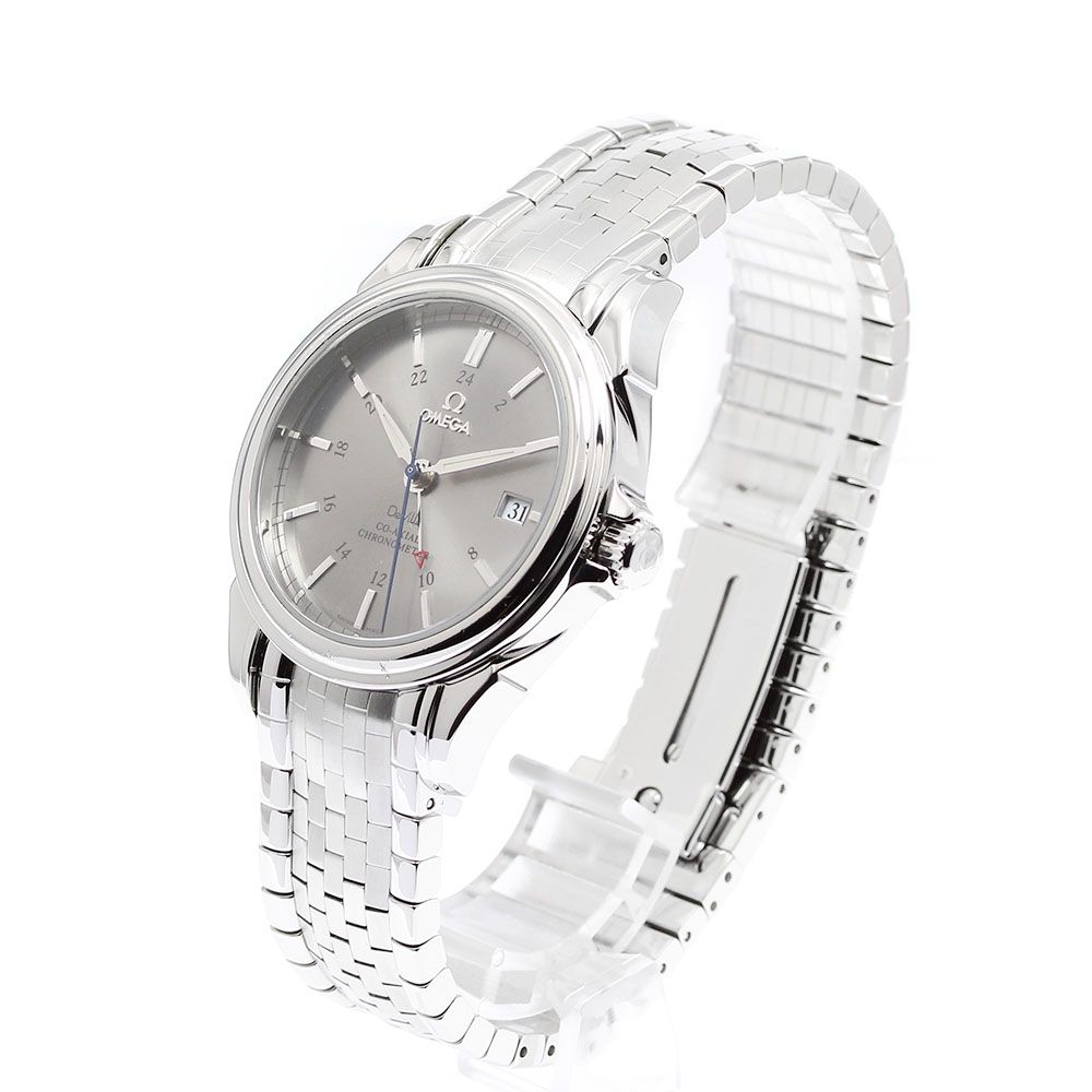 【1円スタート】【箱付き】OMEGA オメガ デビル SS ホワイト文字盤 手巻き メンズ腕時計 ジャンク 325276