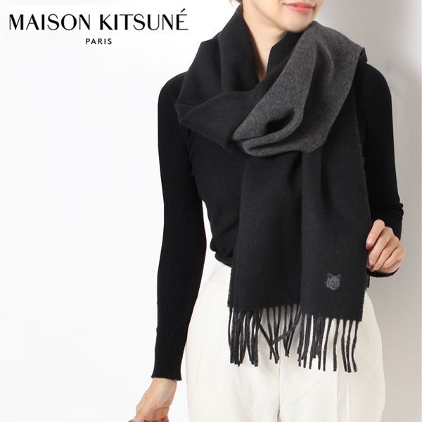 MAISON KITSUNE´ - Maison Kitsune メゾンキツネ マフラー ストールの+