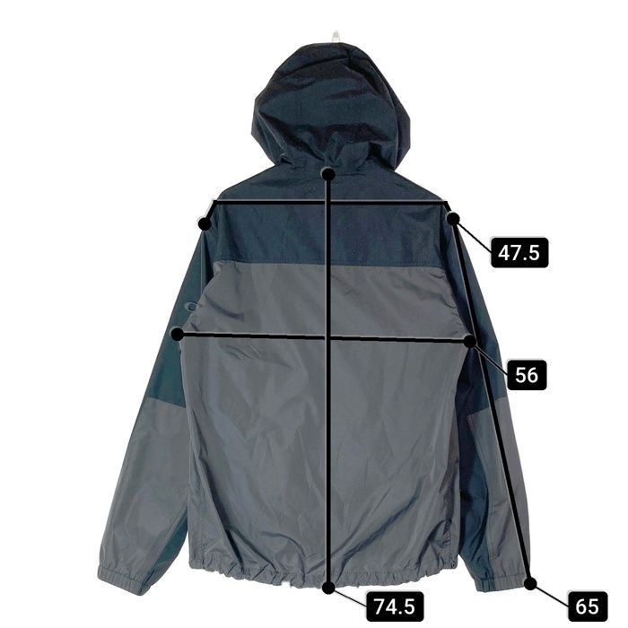 ★COACH コーチ F75707 Rain Reactive Windbreaker フード付きジャケット ウィンドブレーカー グレー sizeM