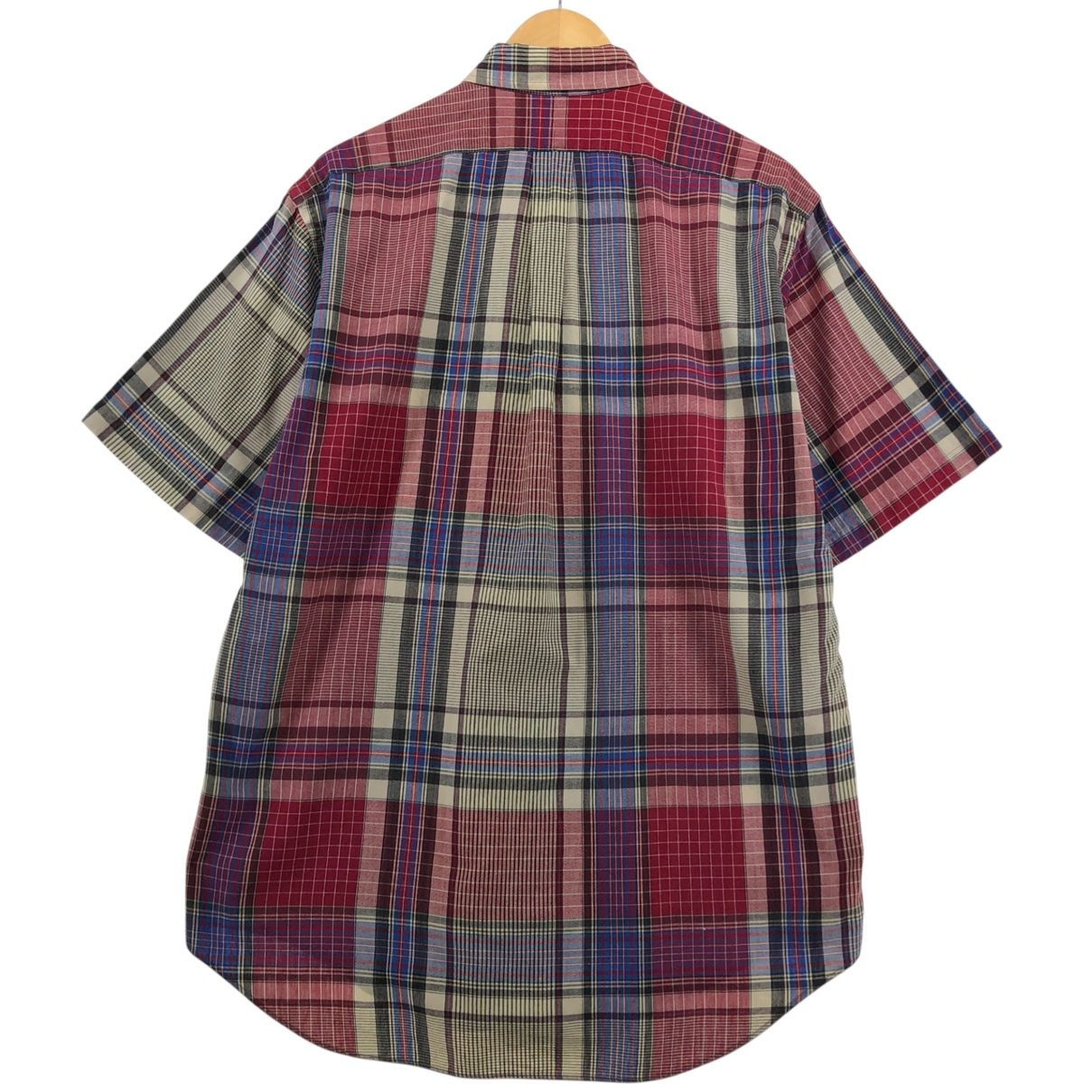 古着 ラルフローレン Ralph Lauren POLO by Ralph Lauren チェック柄 半袖 ボタンダウンシャツ メンズM相当 /eaa544888 古着 ラルフローレン Ralph Lauren 半袖 ボタンダウン チェック