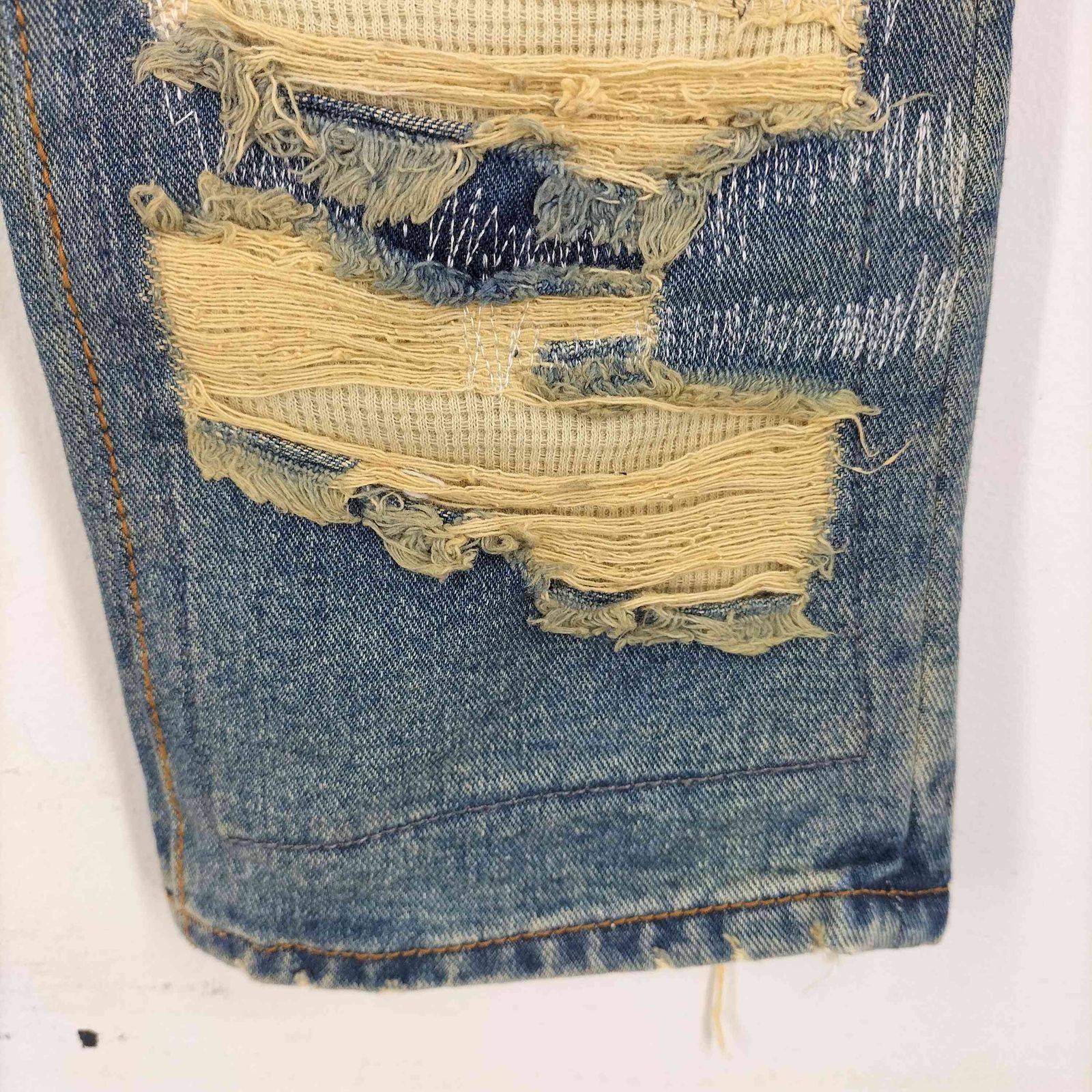 ワナ WANNA L.F.S.E 55 Distressed JEANS クラッシュリペア加工