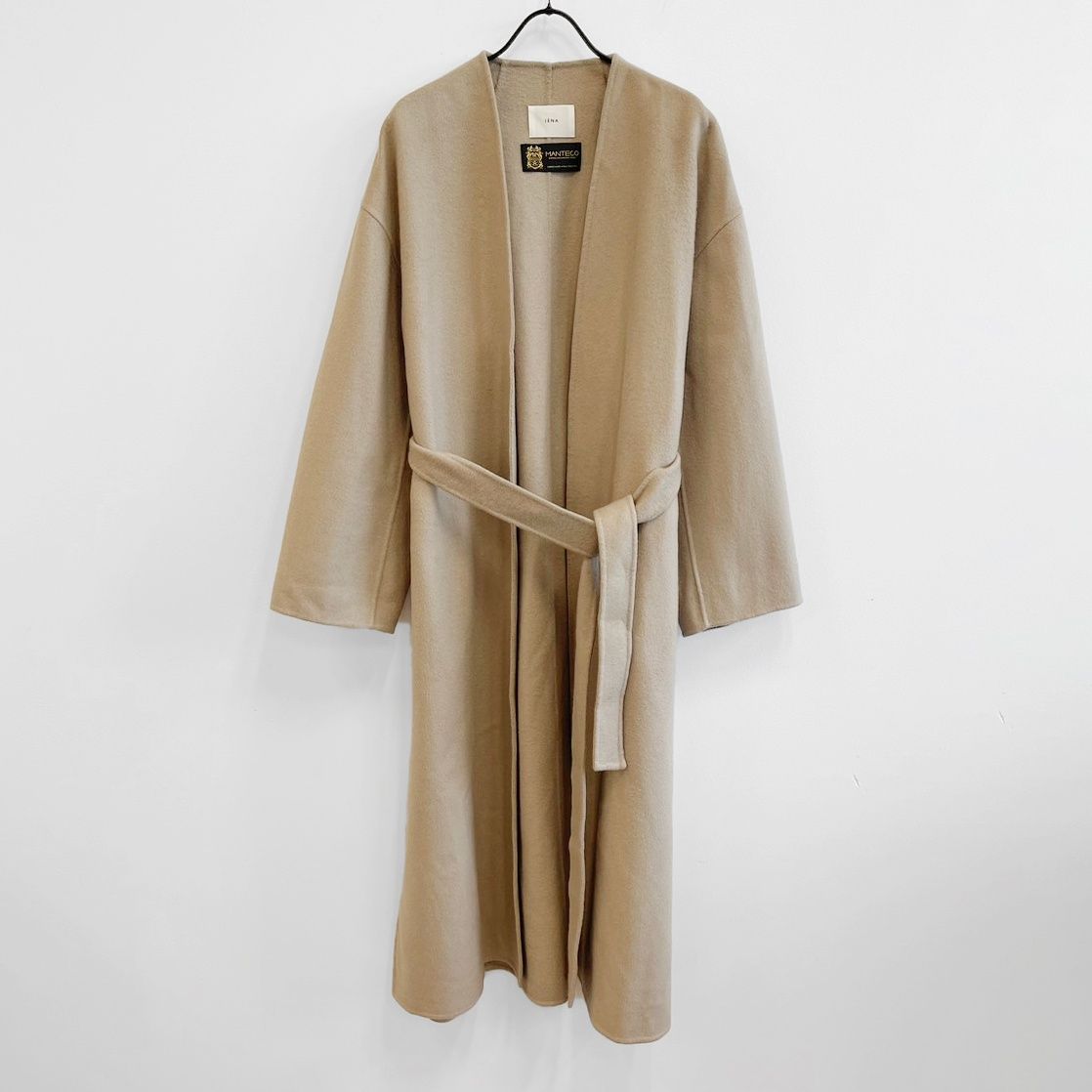 イエナ MANTECOダブルフェイスコート ベージュ34