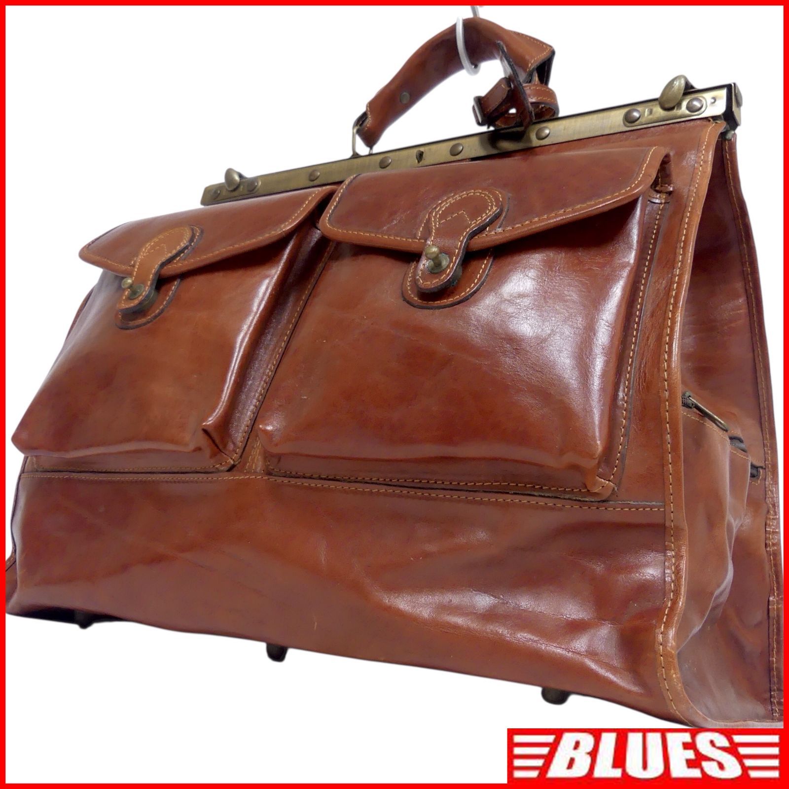 【美品】土屋鞄 2way ボストンバッグ 本革 レザー 出張 旅行 メンズ 茶 2way ボストンバッグ ショルダーバッグ 棒屋根 旅行 レザー 本革