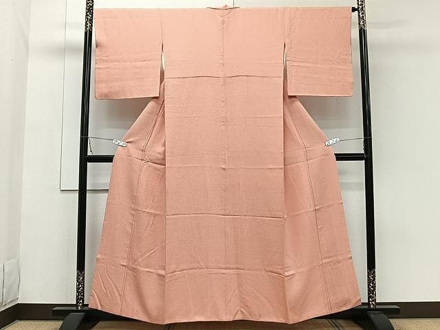 平和屋着物□上質な色無地 霞地紋 紅藤色 正絹 逸品 DAAV7459cd