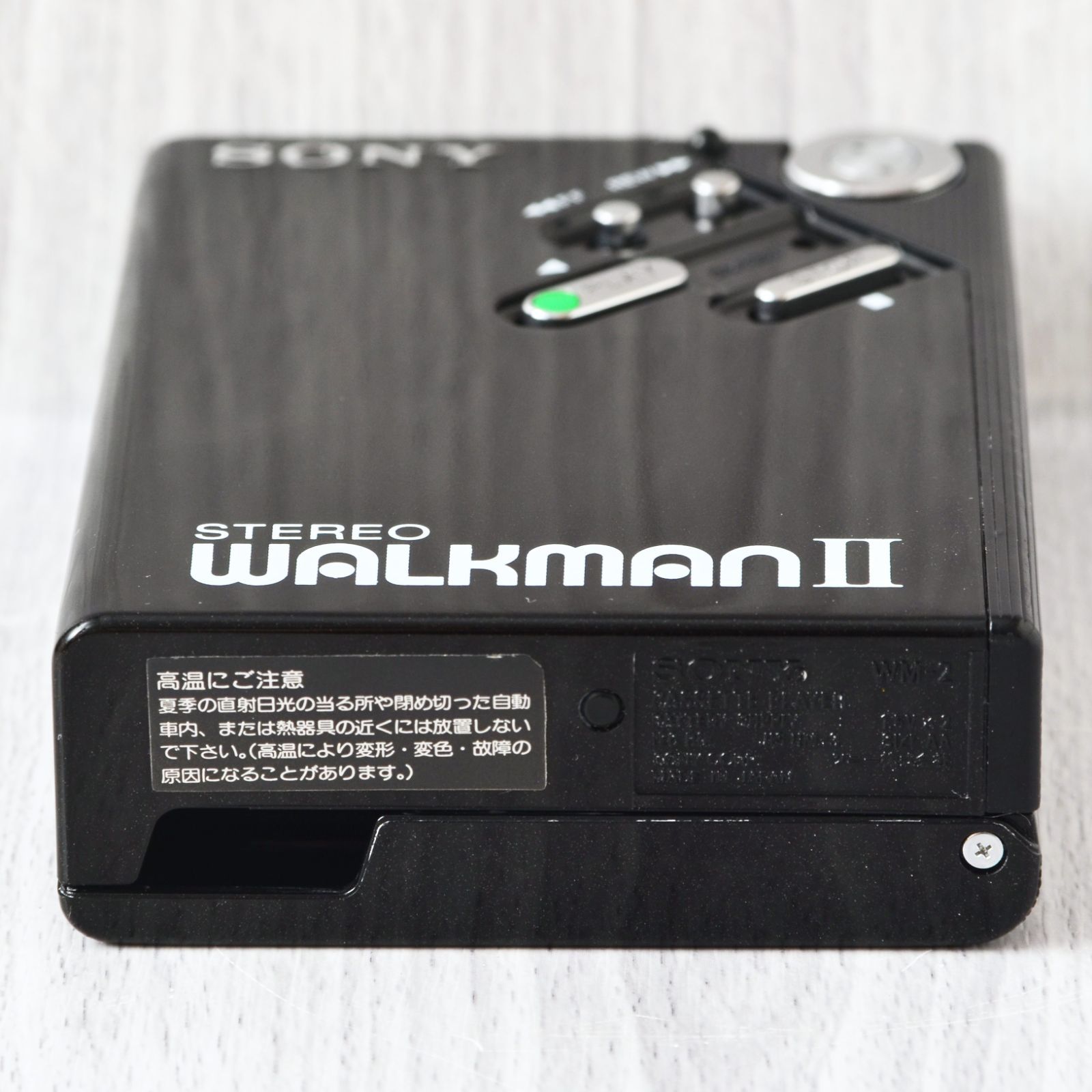 極美品! SONY WALKMAN WM-2 カセットウォークマン 黒 修理・整備済 完