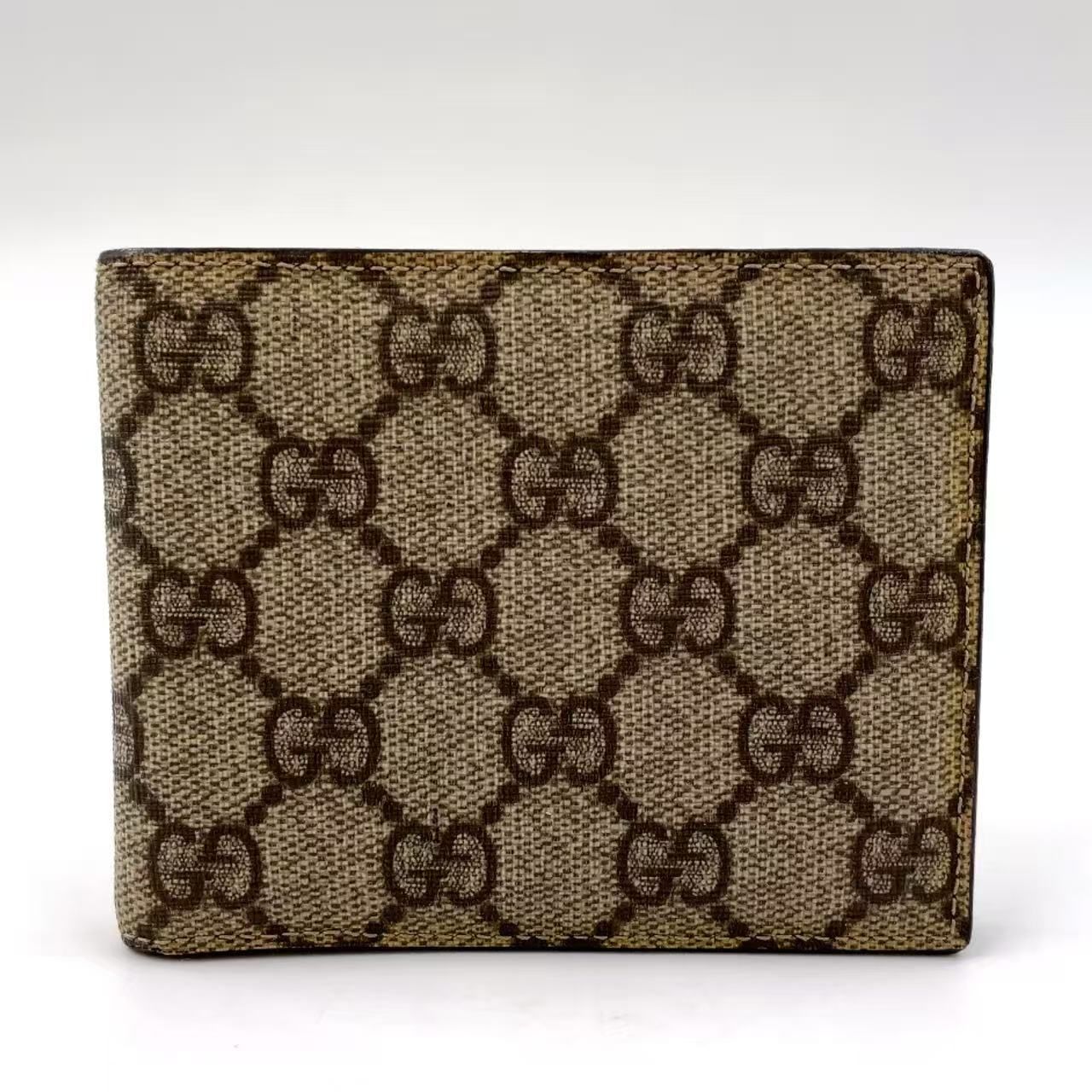 GUCCI GGキャンバス レザー×PVC ブラウン 財布 118373 - メルカリ
