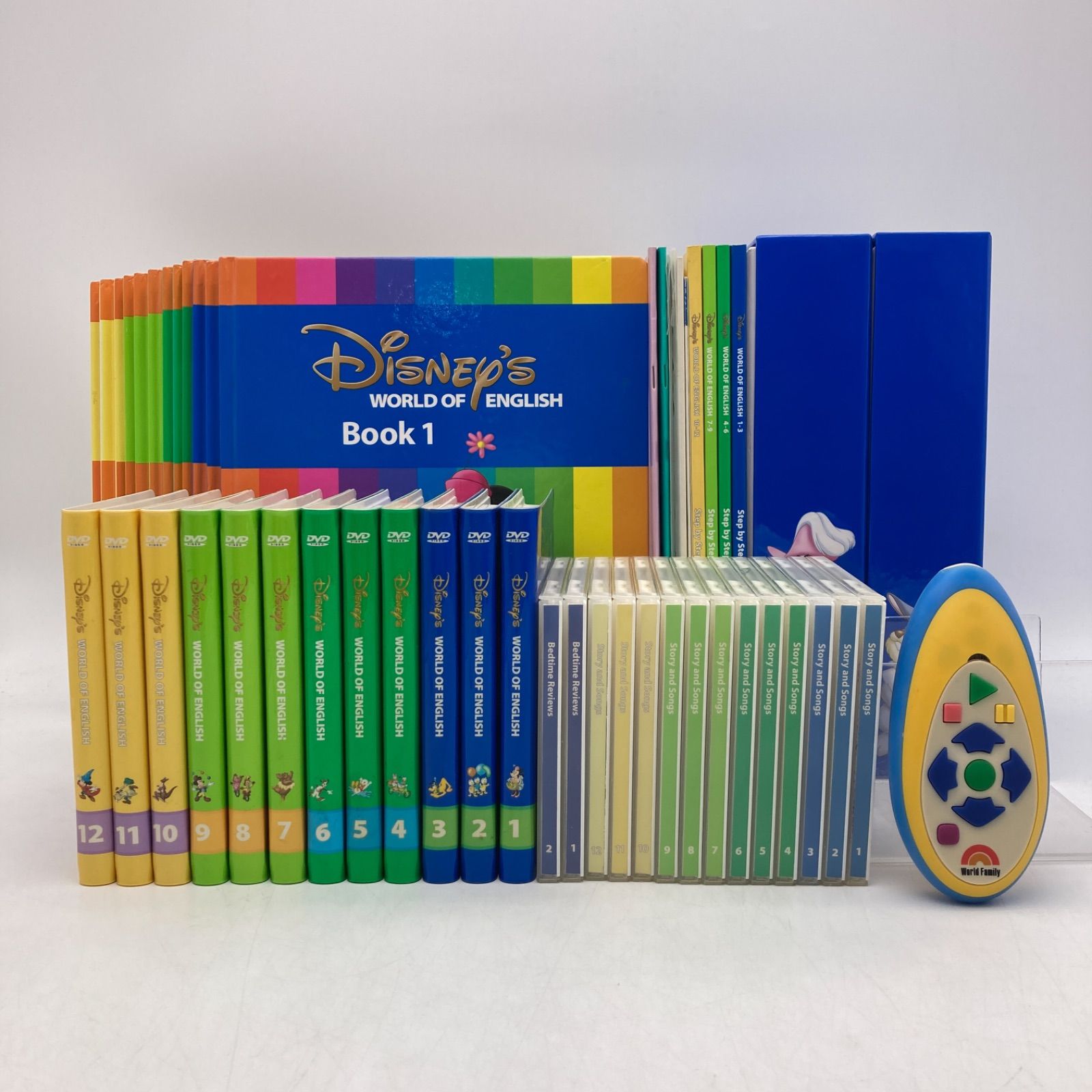 2012年購入 メインプログラムセット 絵本 CD DVD24枚 旧子役 字幕あり ディズニー英語システム DWE Disney ワールドファミリー  中古 801621 - メルカリ