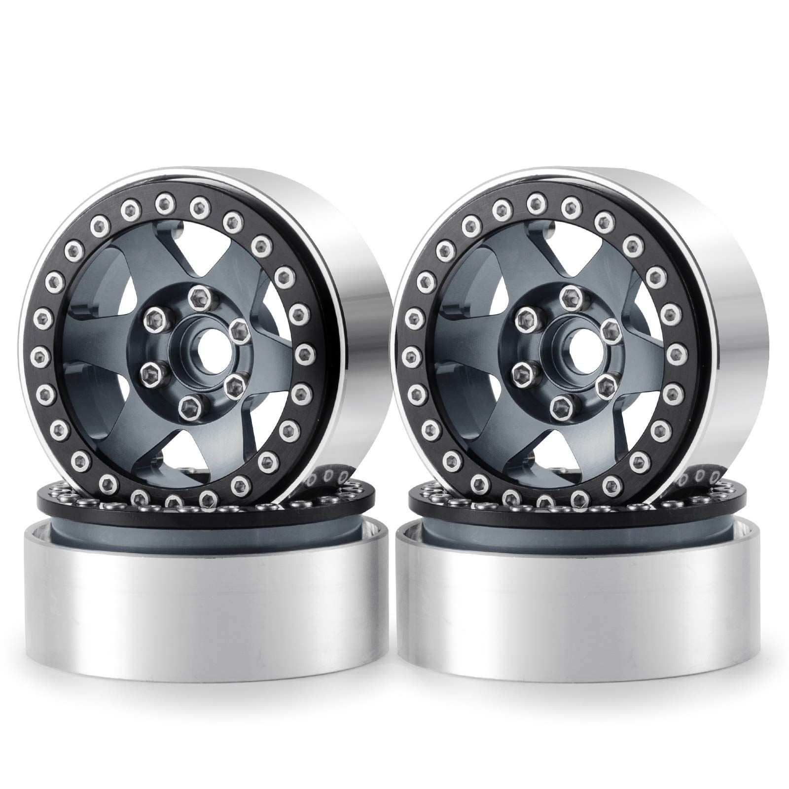 RCビードロックホイールリム For Axial For SCX10 For TRX-4 D90 1/10 4