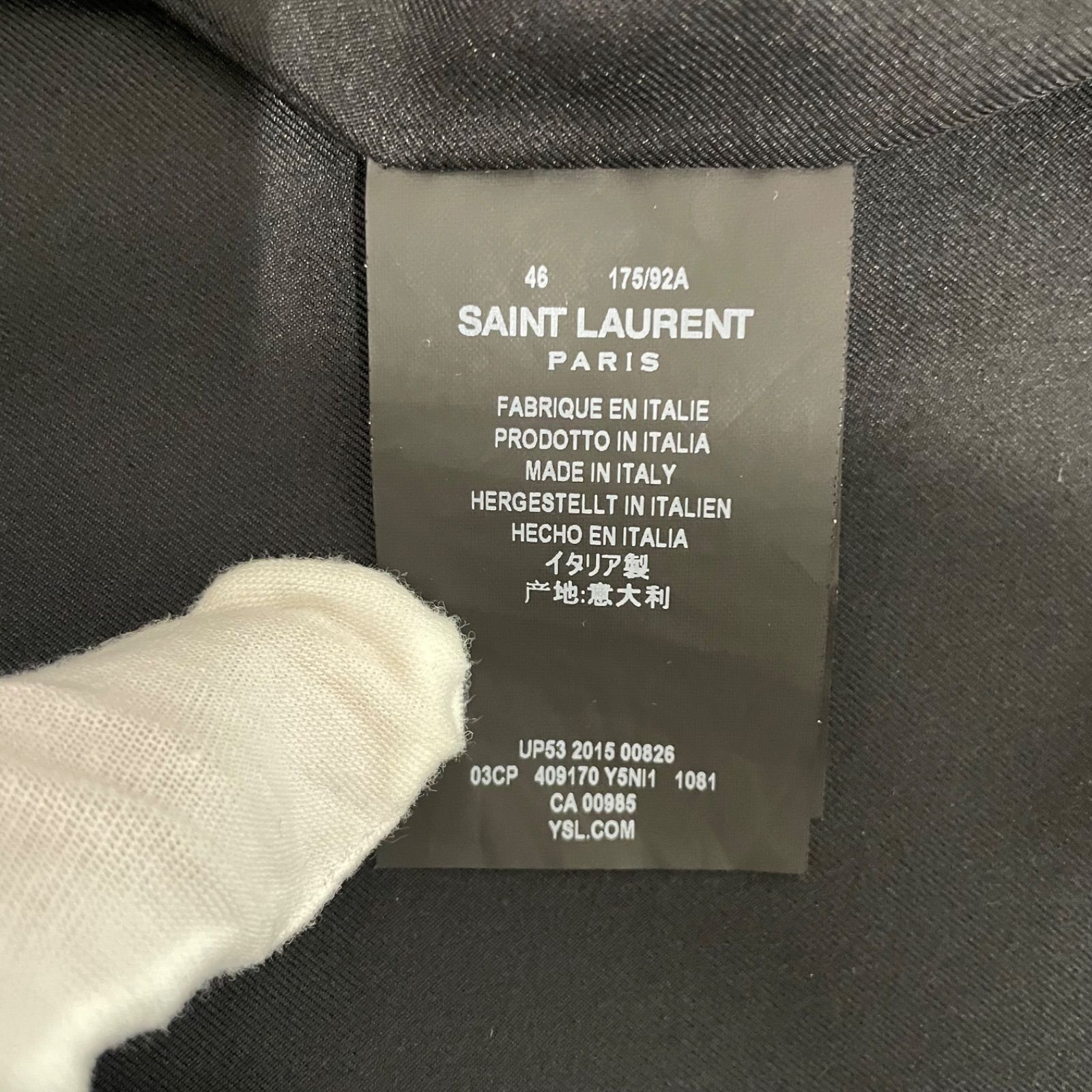 ◎美品 SAINT LAURENT PARIS サンローランパリ スタッズレザー 