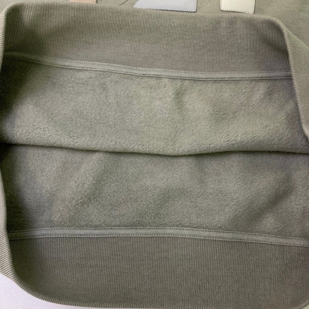 HERMES エルメス スウェット レザーパッチ グレー系 L HERMES エルメス スウェット レザーパッチ グレー系 L