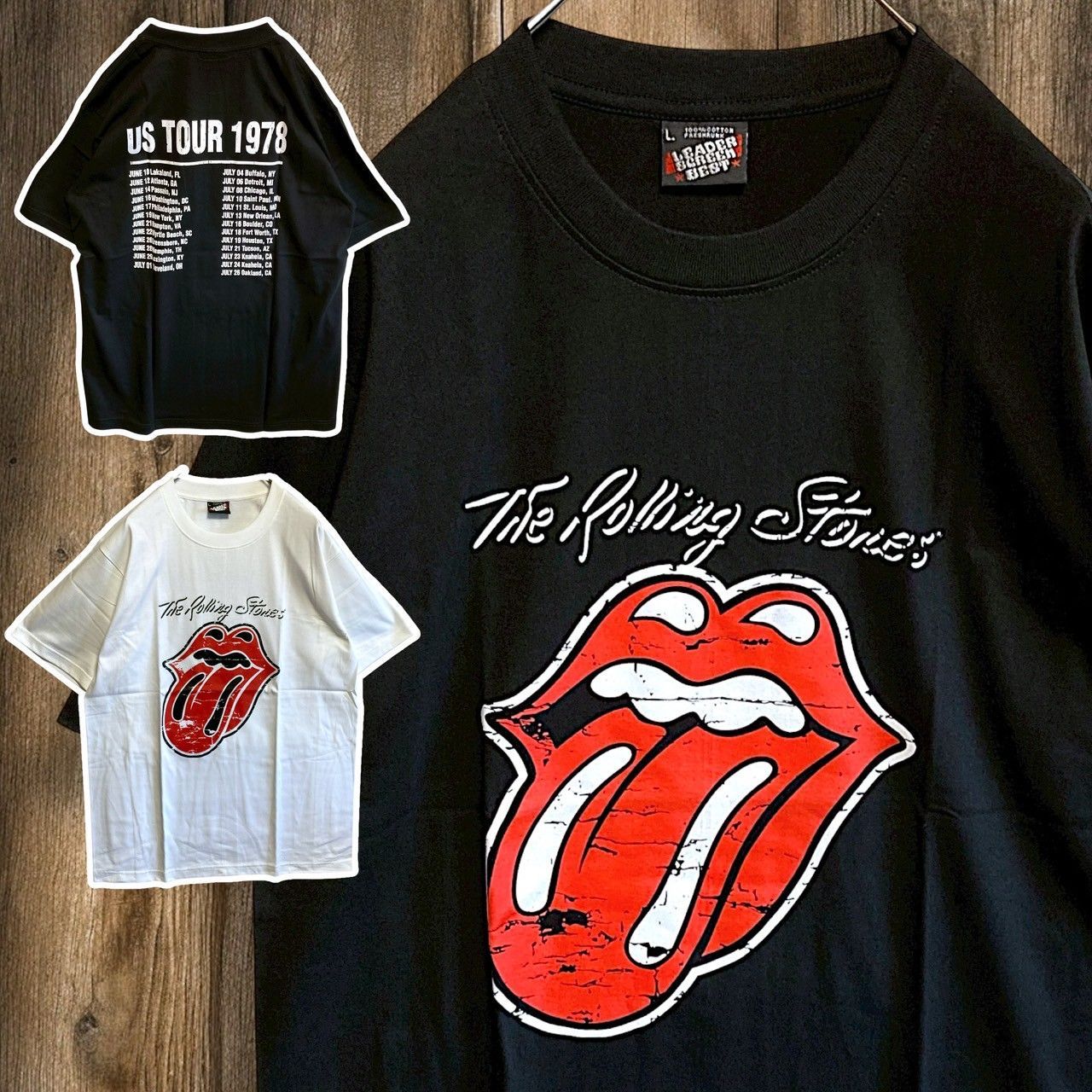 ローリングストーンズ　ビンテージ Tシャツ　リップアンドタン　ジャパンツアー ヴィンテージ 80s USA製 ローリングストーンズ 1989年北米ツアー