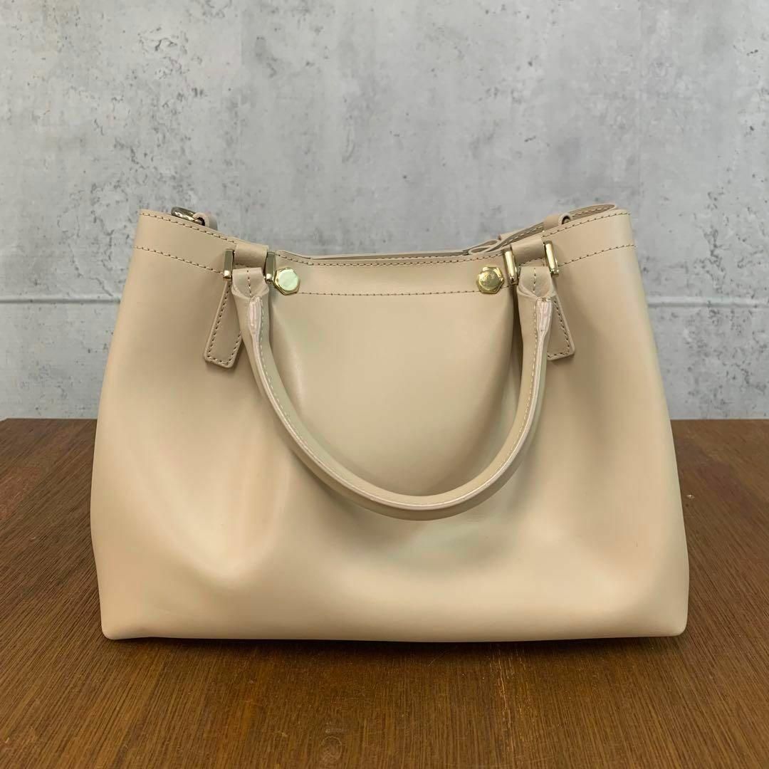 gianni notaro 2wayショルダーバッグ ベージュ ☆ □□ - メルカリ