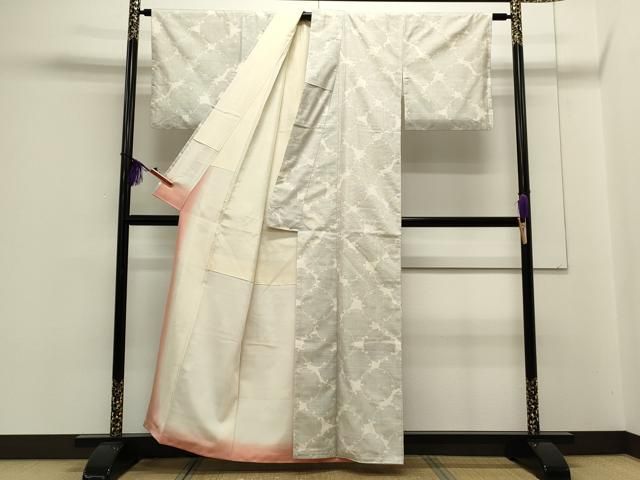 ☆平和島様☆専用出品商品です！ 平和屋着物○本場大島紬 白大島 9マルキ 雪輪文 正絹 逸品 CAAS0239th