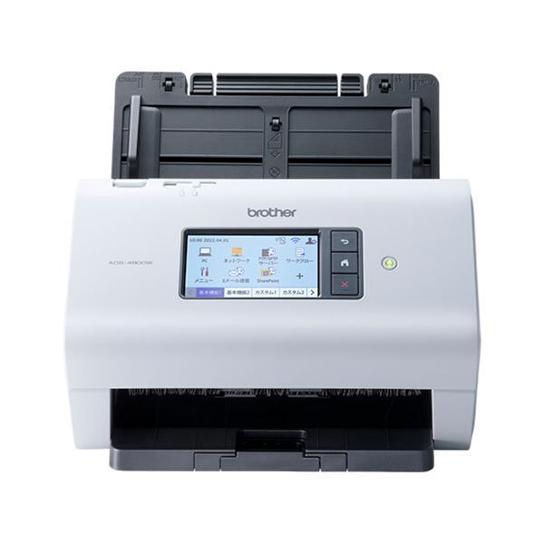 ブラザー工業 ドキュメントスキャナー 有線 無線LAN対応|60ppm|タッチパネル|ADF100枚 ADS-4900W