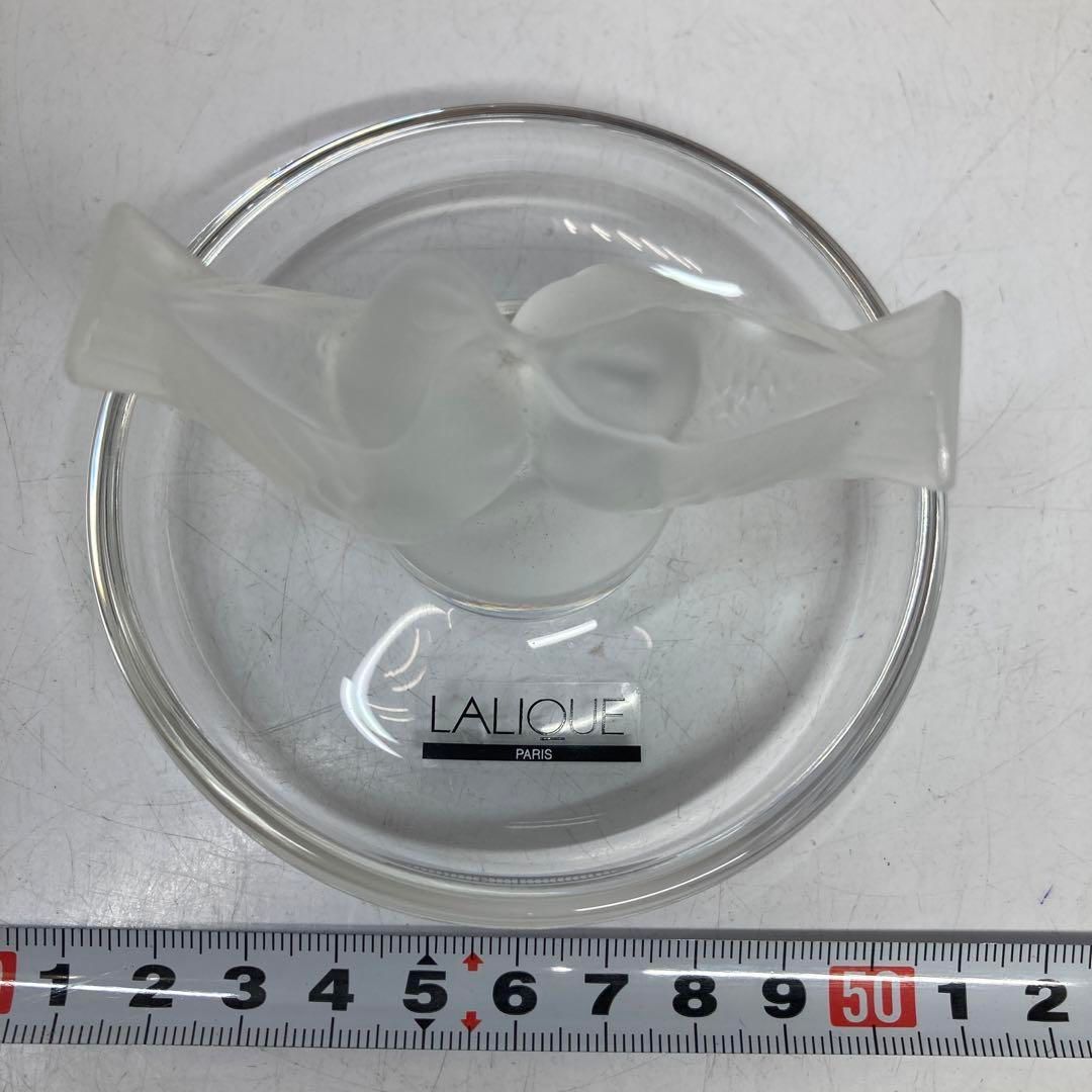 ラリック 鳥文 アッシュトレイ 幅約9.5㎝ トヒチサ 東さ5-0421①