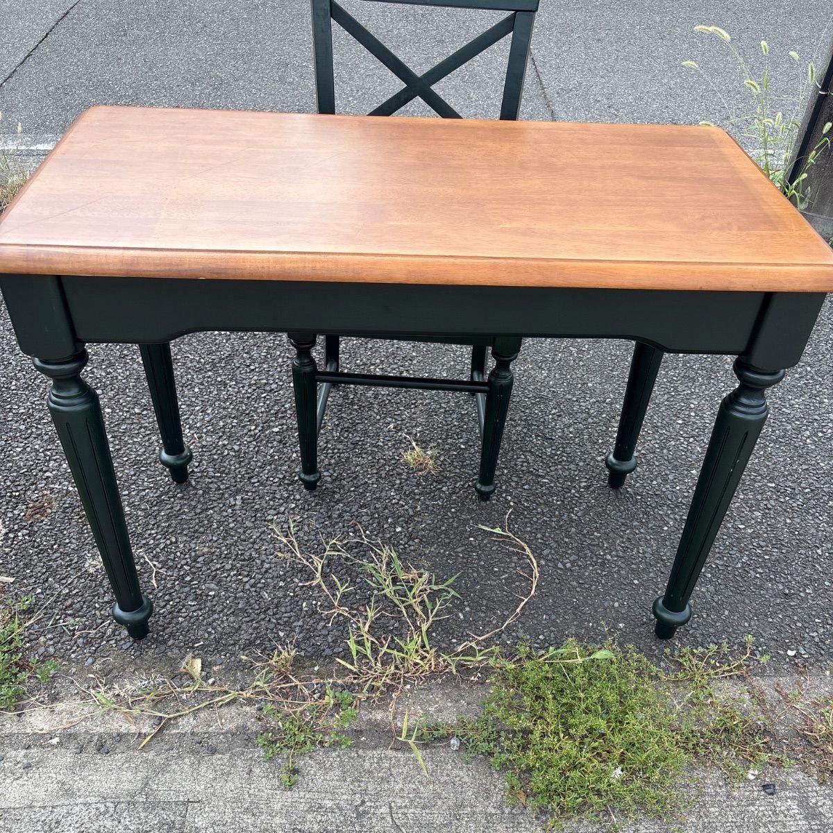 ダークグリーン 引き出し付き