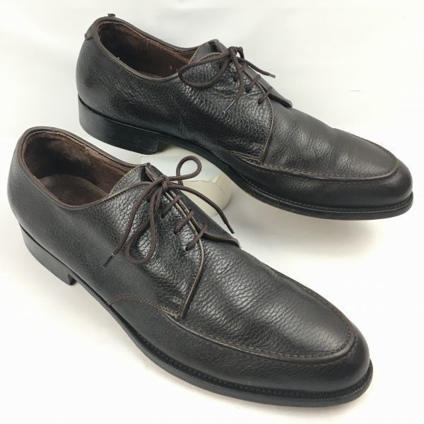 Vintage 　E.T.Wright/イタリア製　Uチップ　ビジネスシューズ　ダークブラウン/茶/BROWN〉size12B　28.5-29.5程度///men's 菅NO.WZH-30 Vintage E.T.Wright/イタリア製 Uチップ ビジネスシューズ ダーク