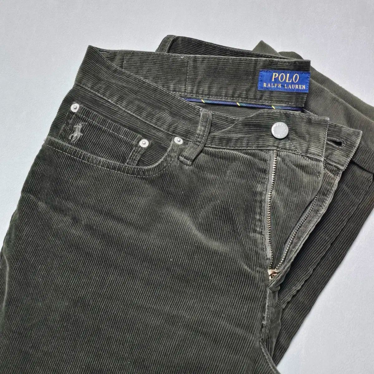 ポロ ラルフローレン ソルリ SULLI スリム コーデュロイ パンツ 32 カーキ