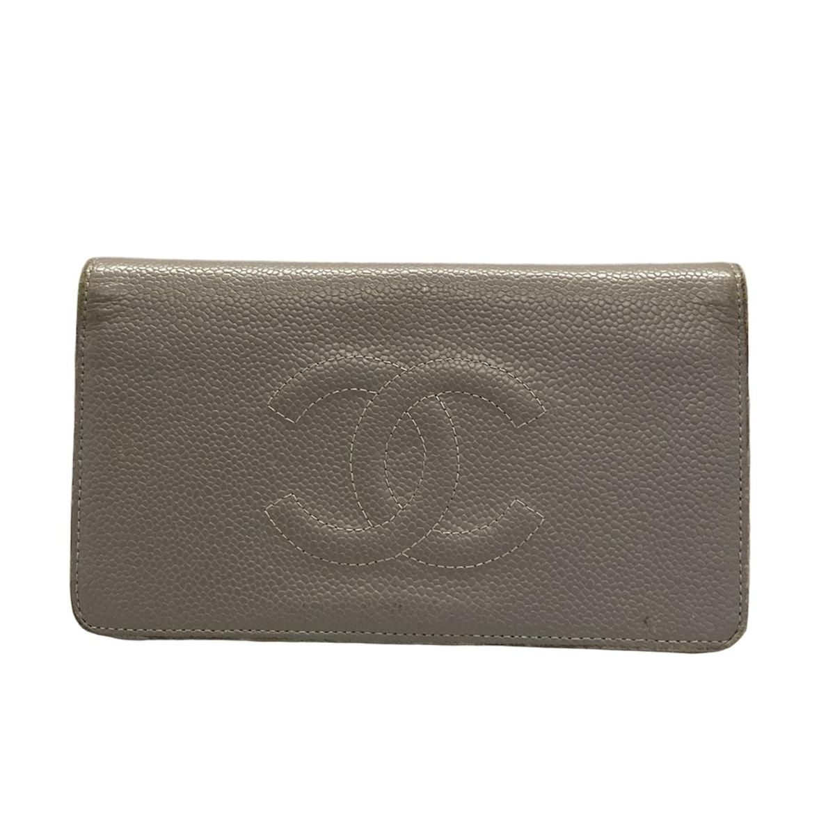 CHANEL シャネル 長財布 - グレージュ ココマーク