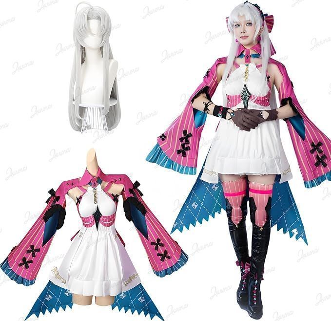 鳴潮 カルロッタ コスプレ衣装 Cosplay ウィッグ追加可 髪飾り付き 全小物付き Wuthering Waves コスプレCOS全セット コスチューム ステージ服 撮影 cosplay クリスマス 仮装 演出服