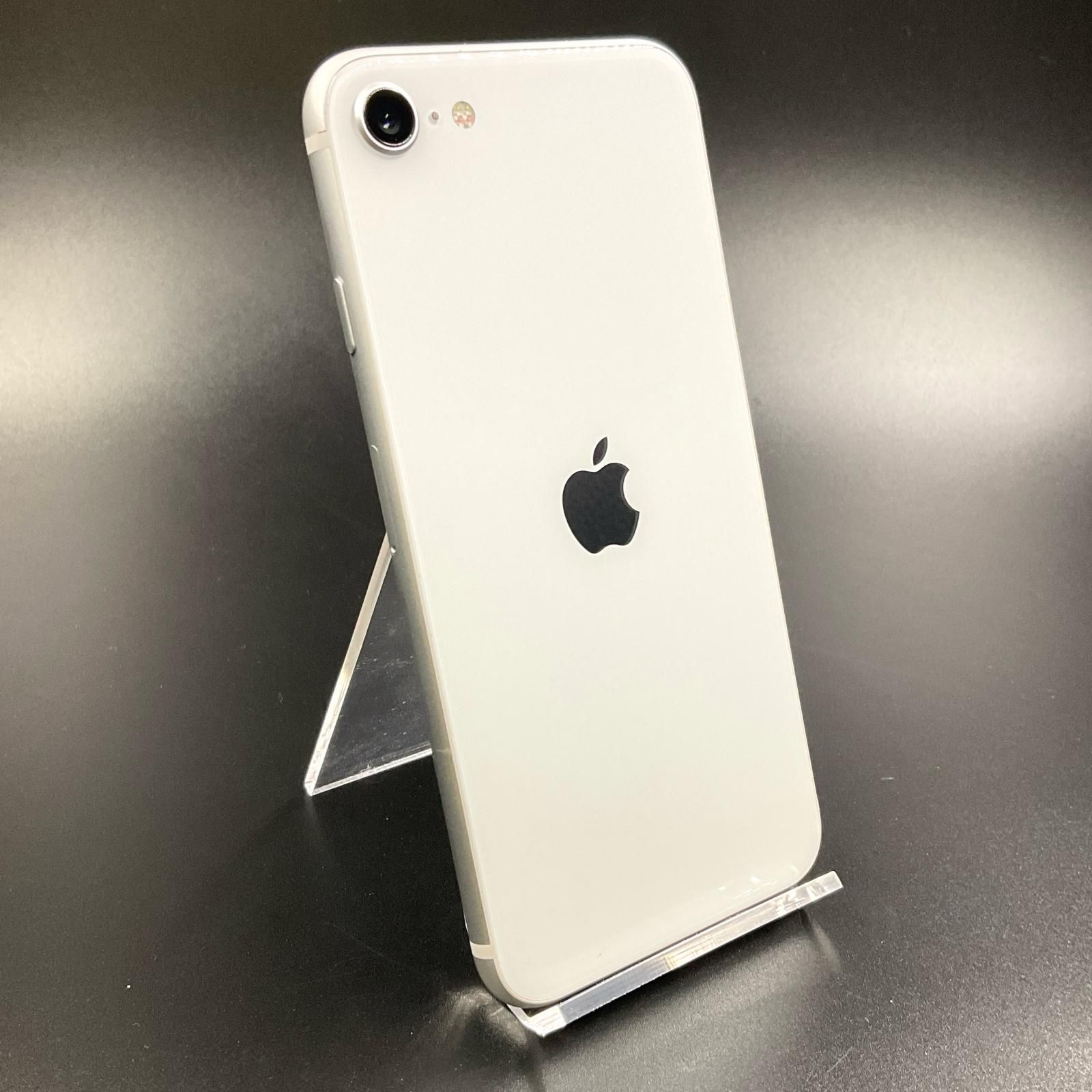 【全額返金保証】【最速発送】Apple iPhone SE（第2世代） 64GB ホワイト au 白ロム 78% 動作確認済