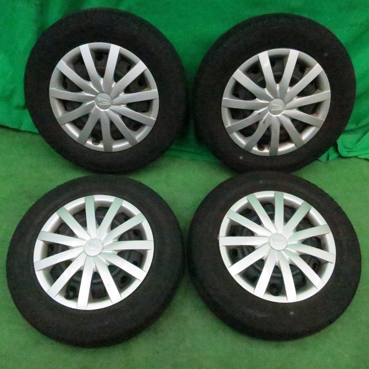 *送料無料* 4本価格ダイハツ ミライース 純正 スチール 155/70R13 ダンロップ エナセーブ EC204 13インチ PCD100/4H4050601ナノ