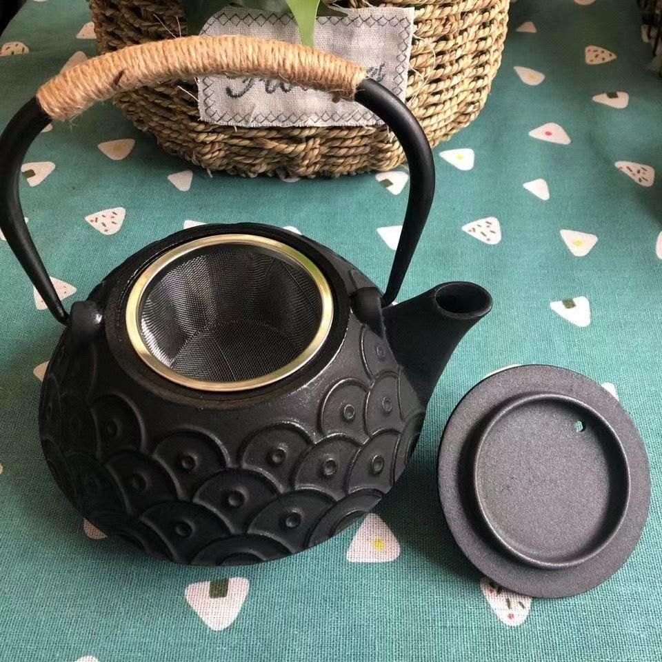 茶壺 手彫り鉄壺 鉄やかん 鉄分補給 未塗装鉄器 茶道具 高級製品/綺麗☆茶壺☆手彫り鉄壺 鉄やかん 鉄分補給 未塗装鉄器