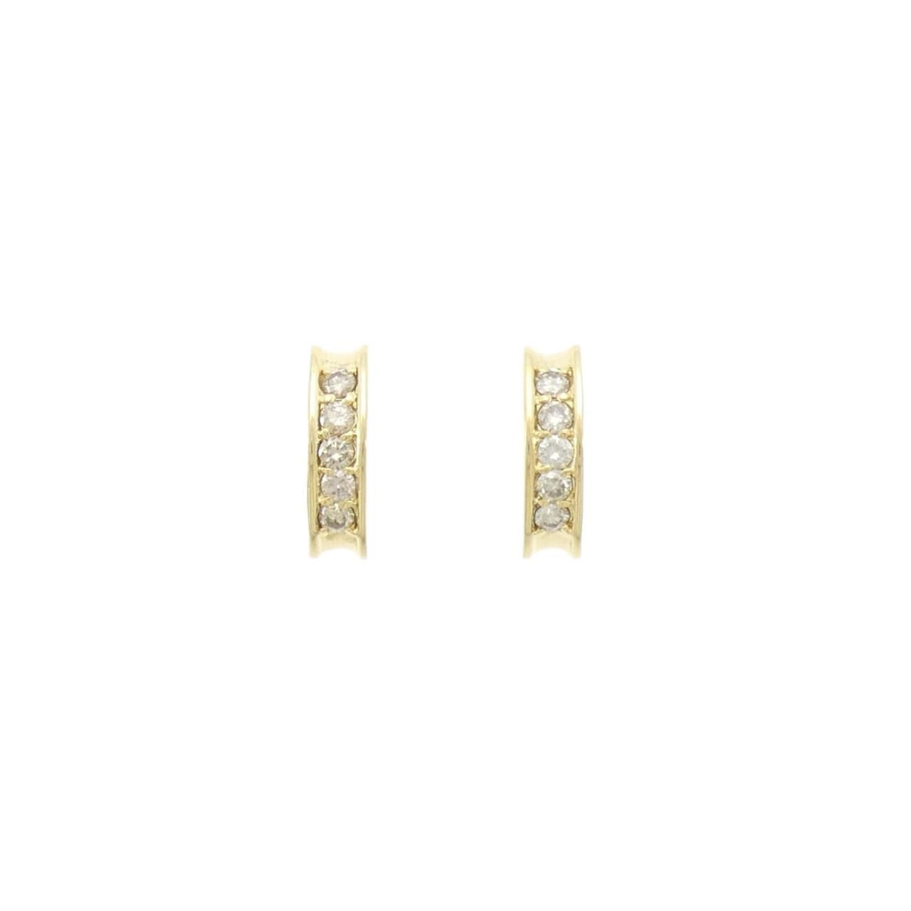 K18YG ダイヤモンド ピアス 0.46CT