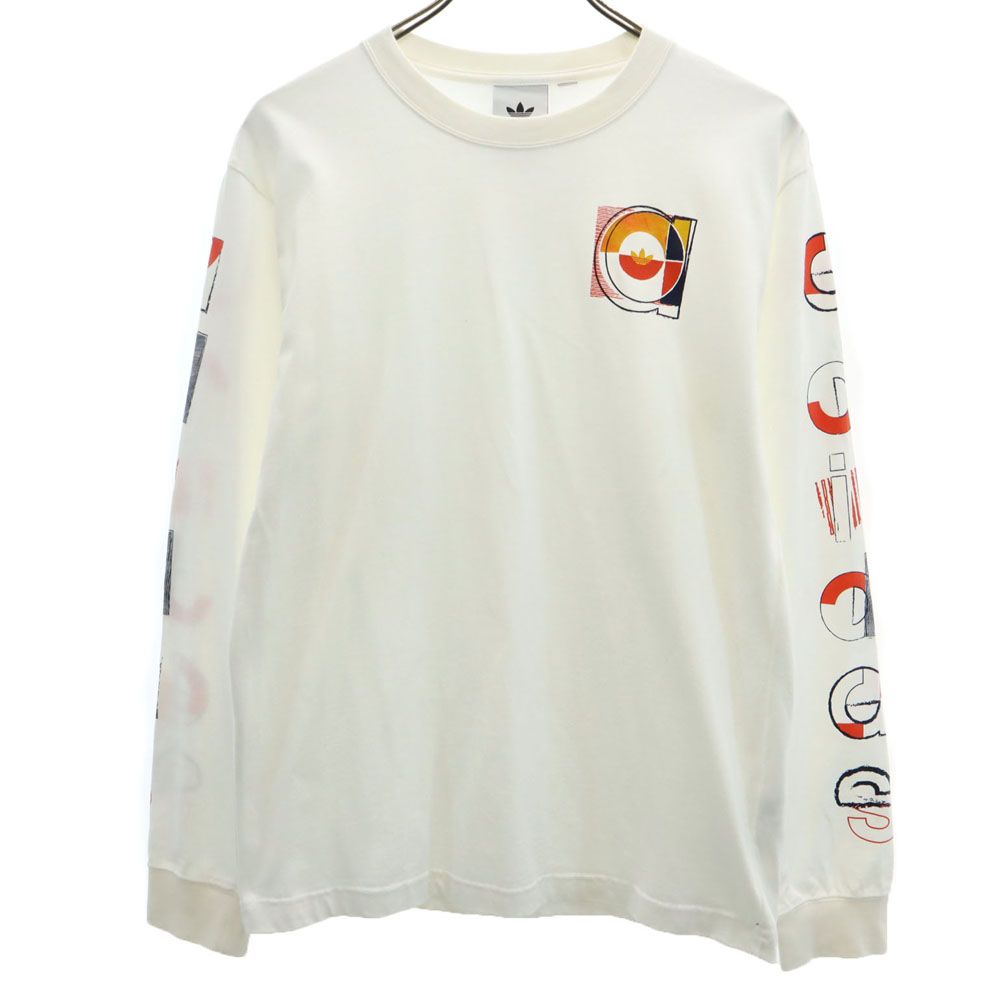 アディダス トレフォイルロゴ 長袖 Tシャツ L ホワイト adidas ロンT メンズ
