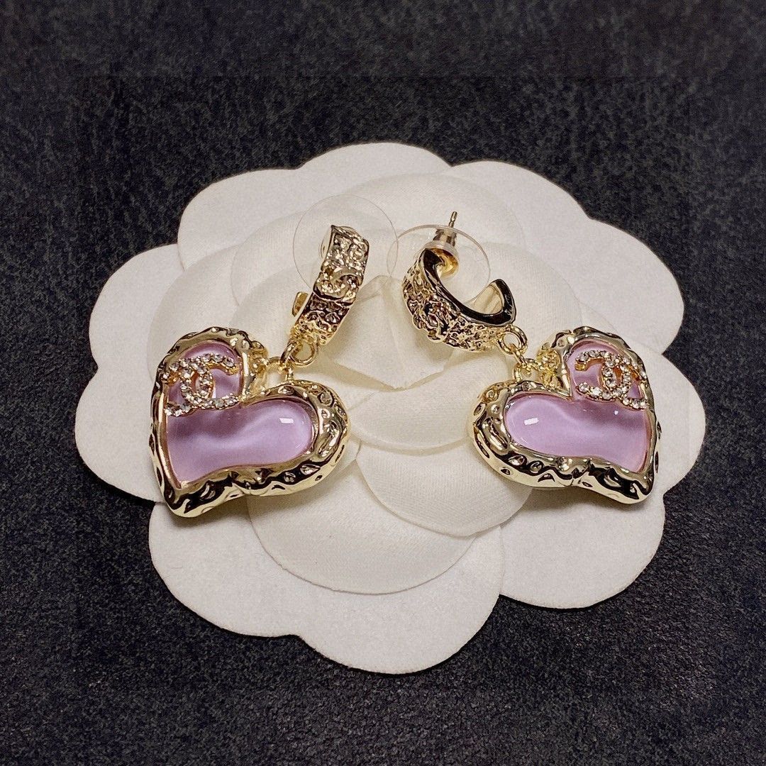 シャネル　ダブル♡ハート　ピアス CHANEL/シャネル♡大人気！ハートピアス/ゴールド - メルカリ